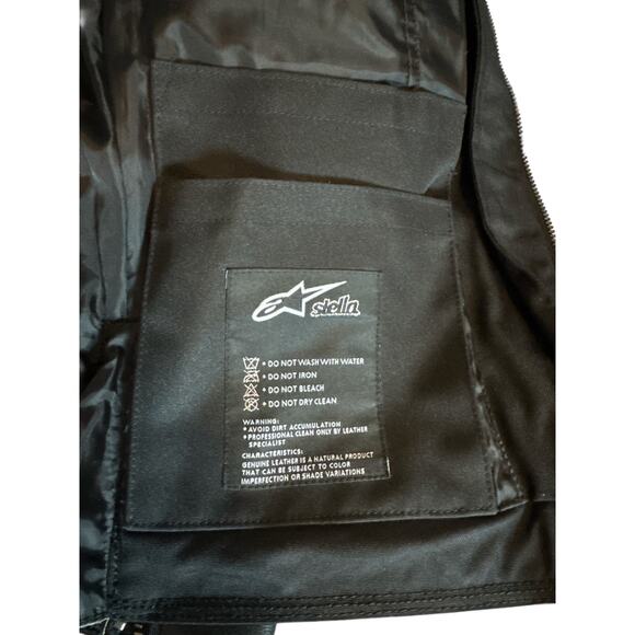 Alpinestars Stella Women’s Leather Biker Jacket | Size 10 | Studded Protection - Picture 9 of 11